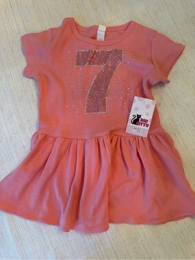 7 Embellished Pink Girls' Dress Top - Kid Kitt's